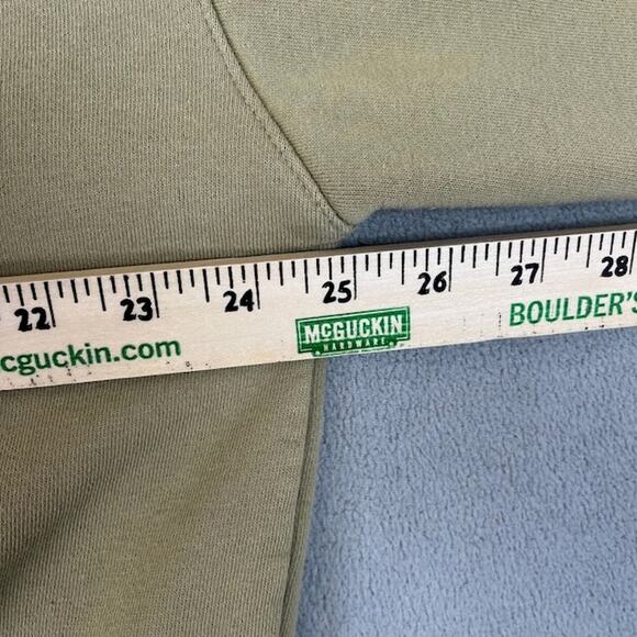 FMJ Sweatshirt Mens Large Green Long Sleeve Pullover Hooded Running Streetwear - Picture 10 of 11